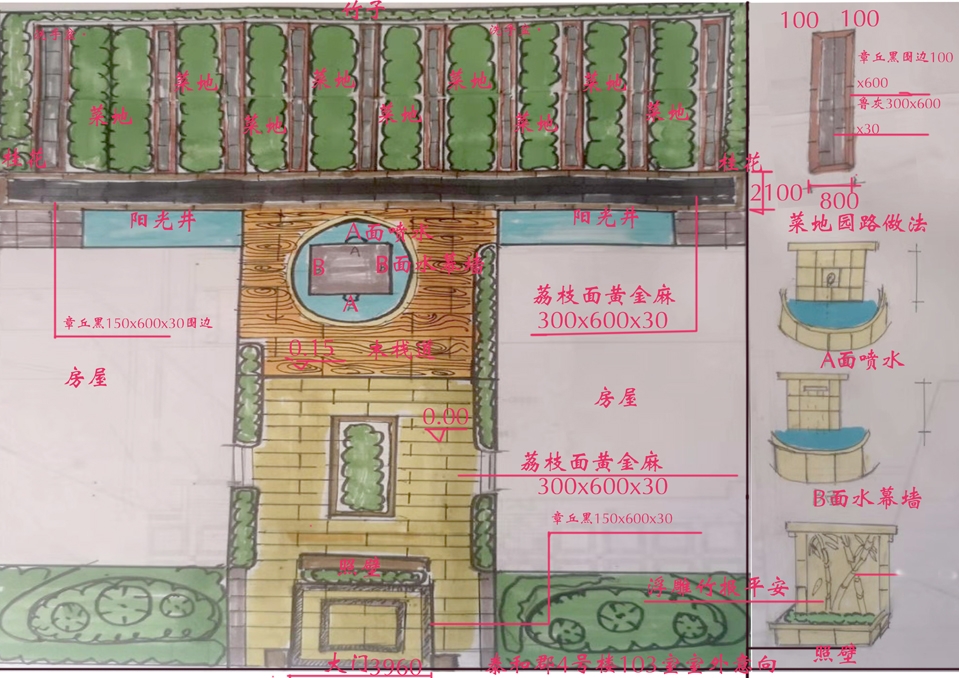 2020年青岛泰和郡某私家别墅庭院景观设计